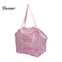 Lightweight Foldable Tote Beach Storage Bag, Mesh Breathable Bag Easy Carry Tote, for Outdoor Parties Travel Essentials Sand Proof