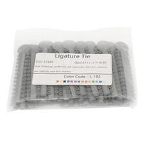 1040 vnt. 40 surišimų/rinkinys Dantų ortodontinės elastinės ligatūros raiščiai Odontologui breketų gydymo medžiaga grey pilka
