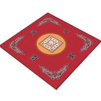 Mahjong Mat Poker Table Tile Card Domino Mahjong Board Game Anti-slip Noise Reduction 80cm raudona