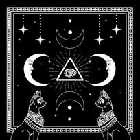 Square Flannel Tarot Altar Cloth Card Board Game Astrology Oracles Card Pad Table Covers Card Mat Divination Tablecloth white