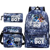 Astro Bot Print Fashion Children'S Backpack Large Capacity Primary And Secondary School Students Leisure Bag Set No specifications