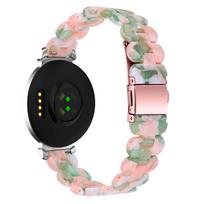 14 mm dirželis, skirtas Garmin Lily 2 Active/Lily 2 moterims, merginoms, madingas, ovalus, dervos, keičiamas riešo dirželis, skirtas Garmin Lily 2 apyrankės dirželiui Lily 2 Active beige
