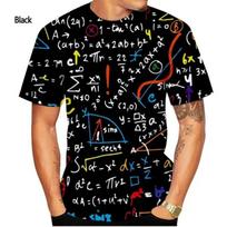 New Funny Math Formula 3D Printed Graphs T Shirt Men And Women Summer Casual Short-sleeve Oversize Street T-shirt Kid Tees Tops L brown