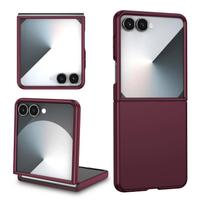 Skirta Samsung Galaxy Z Flip 7 6 5 4 3, odos pojūčio, sulankstomas, atsparus smūgiams ir pirštų atspaudams telefono dėklas For Galaxy Z Flip 5 bordinė