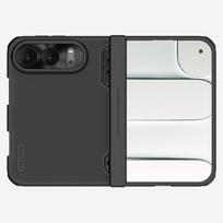 NILLKIN Magnetinis dėklas iPhone Duo Fold Kameros apsauga Oro pagalvės Bamperis Įmontuotas magnetas CA4019 Duo juoda