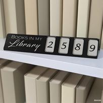 Bookshelf Counter Bookish Decor Sign BookNook Decor Books Read This Year Counter Counting Up To 999 Library Counting Ornament China Mainland