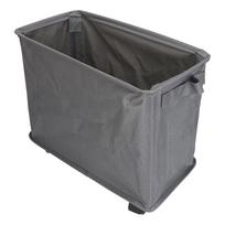 Rolling Slim Laundry Basket On Wheels with Carry Handle Collapsible Narrow Slim Laundry Storage black