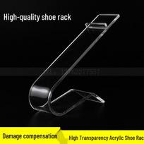 Acrylic Shoe Rack Display Stand for Women's Shoes - Transparent Plastic Holder Other*Transparent Plastic black