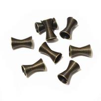 30pcs Metal Spring Funnel Shape Spacer Beads Caps DIY Beading Findings End Caps Bead Stoppers For Jewelry Makings Accessories