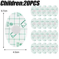 100-20Pcs Waterproof Adhesive Ear Pad Stickers Baby Adult Bath Swimming Ear Protector Anti-Wear Heel Foot Patch for Bathroom Salon Use Children's Edition, 20PCS white