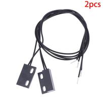 Gps-23 Wired Door Window Sensor Detector Magnetic Switch Normally Closed Or Normally Open Nc/No For Home Security Alarm System L type black
