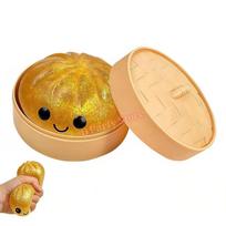 Vivid Dumpling Squishes Stress Balls Durable Low Recovery Relaxation Dough Ball Unique Home Decoration Gifts Party Favors 1pcs beige