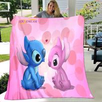 Super Skaidri 3D Dygsniuota Lovos Antklodė Biuro Namų Žygio Iškylos Stora Antklodė Madingas Patalynės Užvalkalas Flanelinis Antklodė 75x90cm white