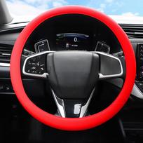 SEAMETAL silikoninis automobilio vairo dangtis Neslystantis, atsparus dilimui silikoninis apsauginis rato automobilio priedai raudona