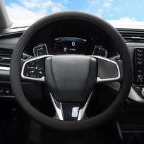 SEAMETAL silikoninis automobilio vairo dangtis Neslystantis, atsparus dilimui silikoninis apsauginis rato automobilio priedai juoda