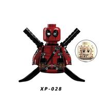 Marvel Kapitonas Amerika Magneto Deadpool Blokeliai Plyta Mini Figūrėlė statybiniai blokeliai Karštas žaislas vaikiškas vakarėlis dovana black