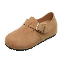 Cork Suede Mule Slippers Women's Fashion Women's Clogs Classic Cork non-slip outdoor slippers with arch support 40 brown
