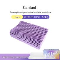 Cross-Border TPE Neck Protection Wing Pillow: Sleep Aid with Zoned Pectin for Pressure-Free Comfort Core + Pillowcase pink