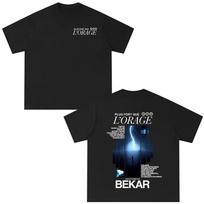 Rapper Bekar Plus Fort Que Lorage Album Graphic Tshirts Men Women Hip Hop Fashion Pop Music Tshirts Mens Casual Streetwears M gray