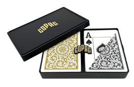 Copag Poker Size Jumbo Index 1546 Playing Cards Gold (Black Setup) juoda