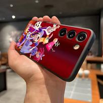 Nuostabus D-Digital C-Circus dėklas telefonui Samsung A56 A36 A26 A16 A15 A25 A35 A55 A14 A34 A24 A54 Juodas minkštas dėklas Samsung A22 5G
