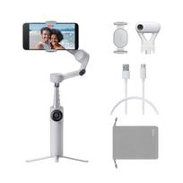 Insta360 Flow 2 Plus AI Tracker Gray Foldable Smartphone Gimbal 3-Axis Stabilizer 15x Zoom Multi-Person Tracking Tripod Selfie Stick Vlogging Kit pilka spalva