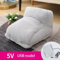 Usb Electric Heater Foot Warmer Heated Comfort Plush Cushion Couple Warm Foot Cover Feet Heating Pads For Home Sleeping