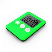 Itin plonas virtuvės elektroninis chronometras atgalinio skaičiavimo laikmatis green