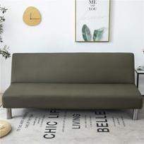 Stretch Sofa Cover Folding Big Elasticity Couch Cover for Sofa Without Armrest Folding Cover For Sofa Bed copridivano Size S 120-155cm black