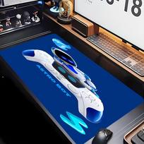 Astro Bot Theme Premium Non-slip Mouse Pad with Stitched Edges,Durable Rubber Material,for Desktop & Gaming Great Gifts 30cmx60cm black