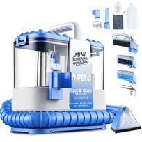 Carpet + Upholstery Cleaner Machine, 32Kpa Powerful Suction w/ 5 Cleaning Tools,Lightweight for Rug,Carpet,Car Seats,Pets,Stairs
