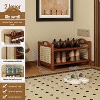 2026 New Style Multi-Layer Shoe Rack: Narrow Indoor Storage Cabinet for Entryway, Rental Rooms brown