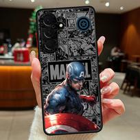 Marvel Deadpool Sipiderman Phone Cover Case for Samsung Galaxy A73 A33 A34 A36 A35 A17 A52 A16 A15 A54 A56 A55 A14 A23 A52S A72 Galaxy A53 5G brown