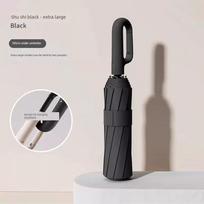 Automatic Folding Umbrella with Waterproof Cover, Car-Mounted, Enlarged and Reinforced, Windproof, Suitable for Men and Women, Dual-Purpose for Heavy 10-Bone Forward Sun Protection Black Glue-Obsidian juoda