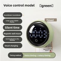 English Version Smart Voice Magnetic Timer Kitchen Alarm Clock Dual-Purpose English Version Timing Reminder3 voice control3
