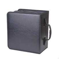 CD Case 480 Capacity Album Binder Portable Travel Carrying Protector Organizer PU Leather DVD gray