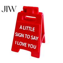 Creative Love Themed Gifts Romantic Mini Desk Sign with I You/I Miss You/I'm Proud of You Text for Anniversary Valentine's Day Commemorative