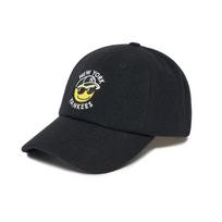 MLB Smiley Casual Wool Baseball Cap Unisex 3ACPSM126-50BKS black