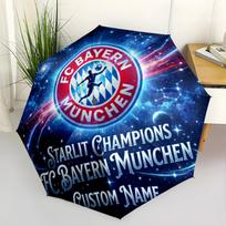 Bayern Munich Stars Soccer Portable Automatic Umbrella Folding Umbrella with 8 Ribs Compact Design for Outdoor Daily Use Fashionable Accessory sans