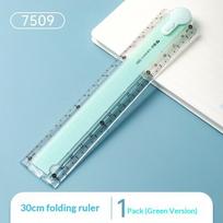 1Pcs Multifunctional Folding Ruler, 4 Colors Available, Clear Scale, Portable For Geometry Drawing & Measuring At School Home A4