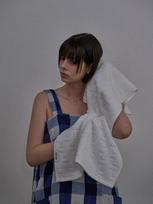 TETO Checkerboard Blue Supima Mini Robe FREE gray
