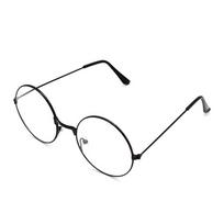 Metal Round Sunglasses Men Women Fashion Eyewear Glasses Brand Designer Vintage Sun Glasses Anime Cosplay Oculos de sol 2025 Black black