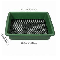 Soil Sieve with Adjustable Mesh Screen TwosizeSize Openings Garden Lightweight Square black