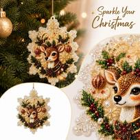 Christmas Tree Pendant, 2D Christmas Hanging Ornament Decoration One Size