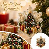 Christmas Tree Pendant, 2D Christmas Hanging Ornament Decoration One Size