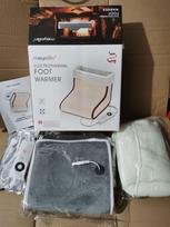 Electric Heated Foot Warmer Mat - Perfect for Bed, Office, Winter Comfort EU plug brown