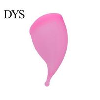 Women Period Cup 20ml/30ml Menstrual Medical Grade Smell-less Silicone Daily Supplies Menstruation Alternative for Sleep Disk Tampon L rožinė
