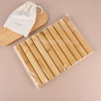 Synthetic Bamboo Toothbrush with Portable Bamboo Holder for Adults