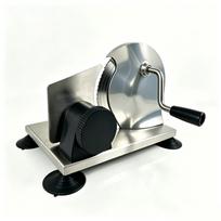 Commercial Folding Bread Slicer Made of Stainless Steel with Adjustable Thickness Home Use Baguette and Bagel Slicing Artifact gray
