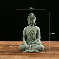 Green Sandstone Sandstone Buddha Sitting Posture Buddha Statue Buddhist Ornament  Restaurant 6